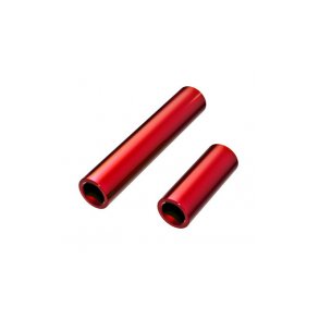 Driveshafts Center Alu Set Red TRX-4M