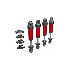 Shocks Alu Red Complete (w/o springs) (4) TRX-4M