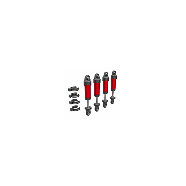 Shocks Alu Red Complete (w/o springs) (4) TRX-4M