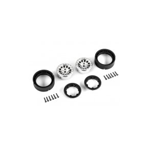 Wheels Method Race 105 Beadlock Satin Crome 1.0 (2) TRX4-M