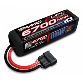 Traxxas Li-Po Batteri 4S 14,8V 6700mAh 25C iD-connector