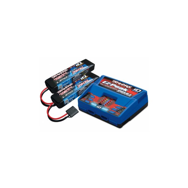 Charger EZ-Peak Dual 8A and 2 x 2S 7600mAh Li-Po Combo