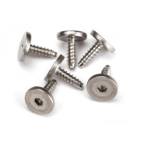 Screws 2.6x8mm Self-tapping Flathead Hex Socket (6)