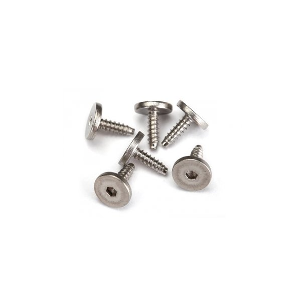 Screws 2.6x8mm Self-tapping Flathead Hex Socket (6)