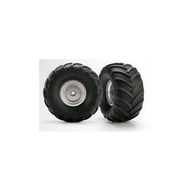 Tires &amp; Wheels Terra Groove/Satin Chrome 2.0/3.0" Truck (2)