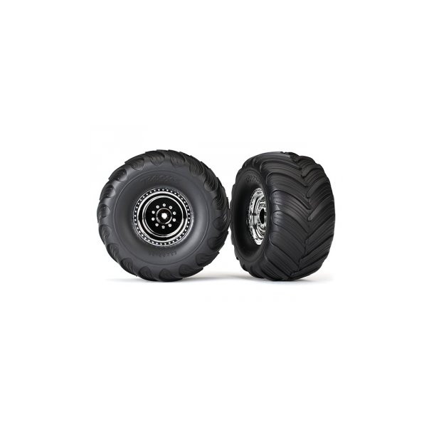 Tires &amp; Wheels Terra Groove/Satin Chrome 2.2/3.0 Truck (2)