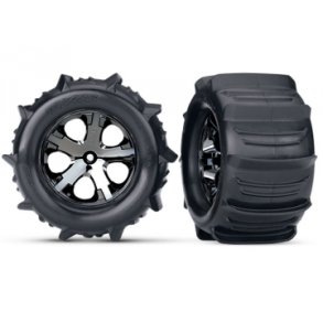 Tires & Wheels Paddel/ All-Star Black Chrome 2.8