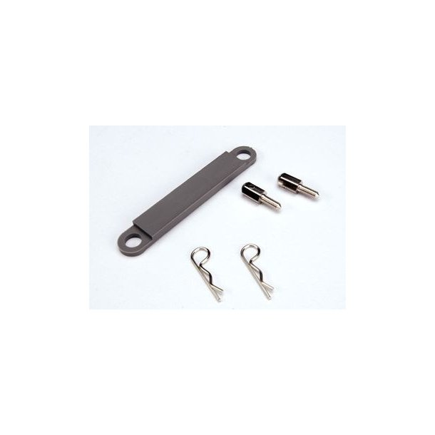 Battery Hold-down Plate Grey Bandit/Rustler