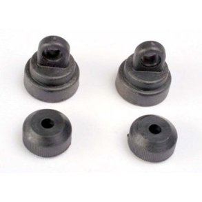Shock Cap & Bottom Black (2+2) Ultra-Shocks