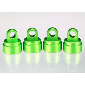 Shock Caps Green Aluminium (4) Ultra-Shocks