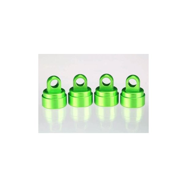 Shock Caps Green Aluminium (4) Ultra-Shocks