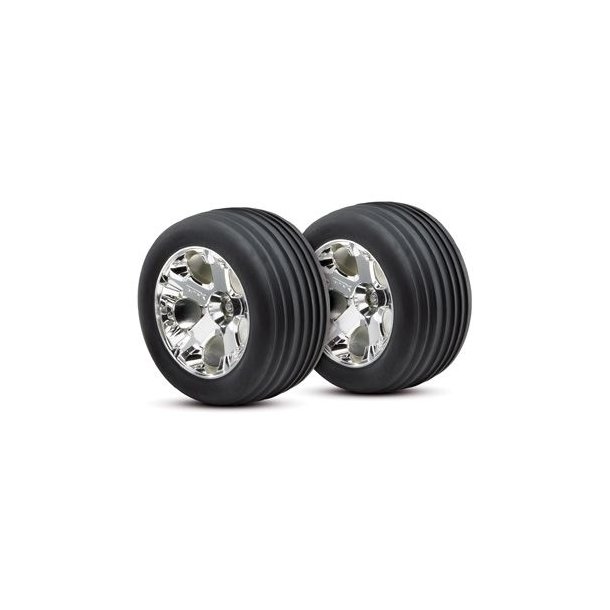 Tires &amp; Wheels Ribbed/All-Star Chrome 2,8" Front  (2)