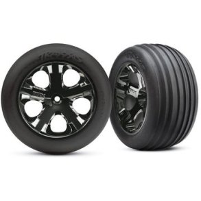 Tires & Wheels Ribbed/All-Star Black Chrome 2.8