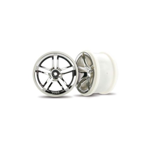 Wheels Twin-Spoke Chrome 2.8" (2)