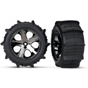 Tires & Wheels Paddel/ All-Star Black Chrome 2.8