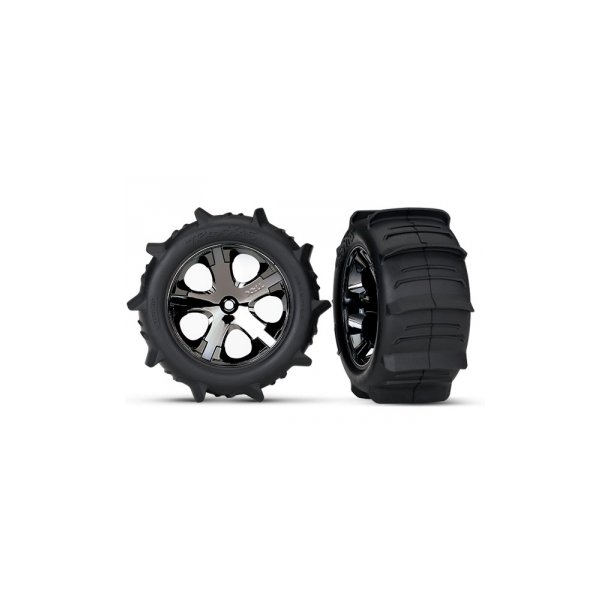 Tires &amp; Wheels Paddel/ All-Star Black Chrome 2.8" TSM Rear