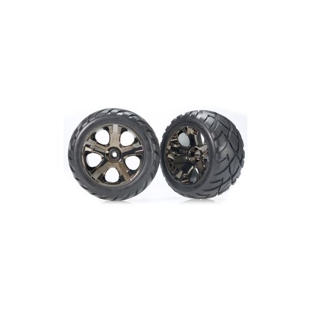 Tires &amp; Wheels Anaconda/All-Star Black Chrome 2.8" Front (2)