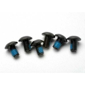 Screws M4x6mm Button-head Hex Socket w/ Threadlock (6)