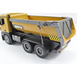 HUINA RC TIPPER/DUMP TRUCK 2.4G 10CH WITH DIE CAST CAB, BUCKETS AND WHEELS