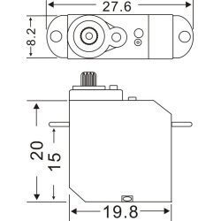 MASTER Micro Servo S706 MG  5,5 gram til indoor og slowfly
