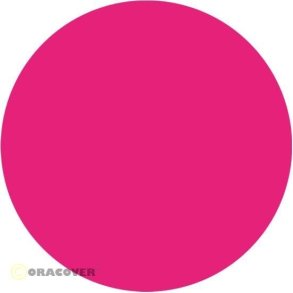 Fluor. Pink Oracover bekl�dningsfolie film 1 meter