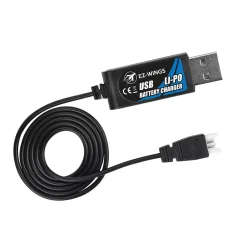 Mini P-51 Mustang RTF 450mm 2 stk. Li-Po Batterier og USB lader