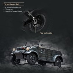 RocHobby Type 82 Kubelwagen 1/12 skala RTR 