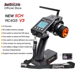 Radiolink RC4GS V3 5 kanal sender og gyro modtager
