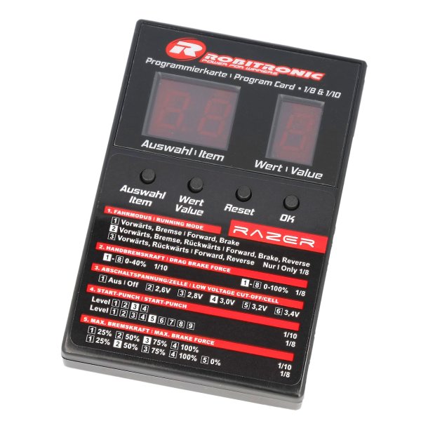 Robitronic LED Programmierbox Razer ten &amp; eight