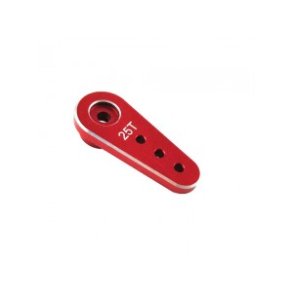 Aluminum RC Servo Horns - 25T 32mm, L=20/15/10mm, Red