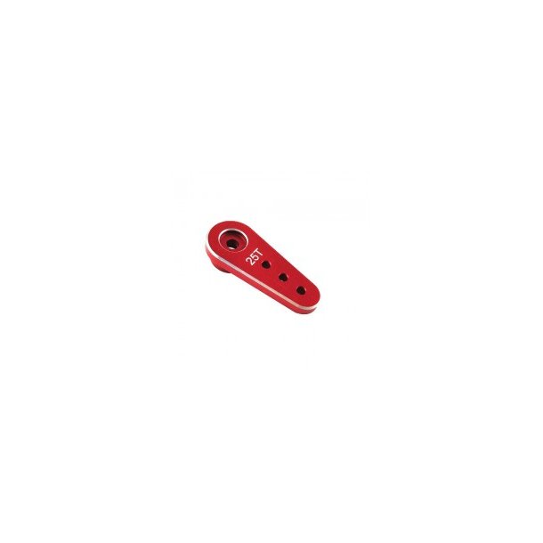 Aluminum RC Servo Horns - 25T 32mm, L=20/15/10mm, Red