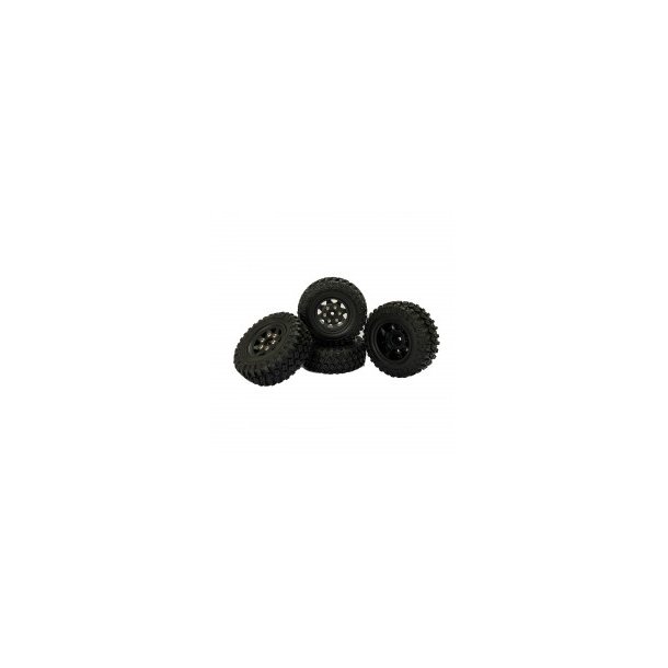 Axial SCX24 1.0'' Quality Mini Plastic Wheel&Tire Set