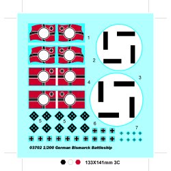  Trumpeter Bismarck slagskib 1/200