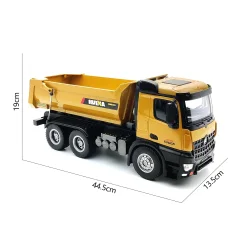 Huina RC Tipper Dumptruck 2,4Ghz 2022 Version fuld metal