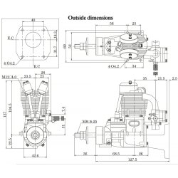FG-17 17cc 4-stroke Gasoline Engine