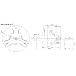 FG-84R3 84cc 4-stroke 3-cyl Radial Gasoline Engine