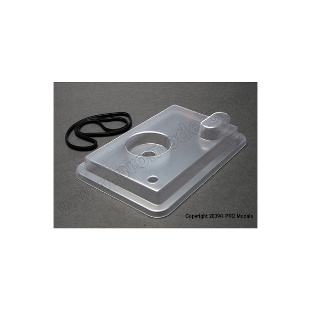 RADIO BOX LID (CLEAR)/ RUBBER Traxxas