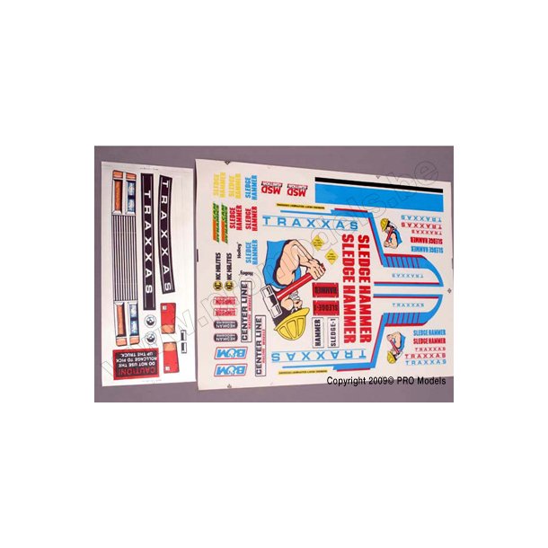 DECAL SHEET Traxxas