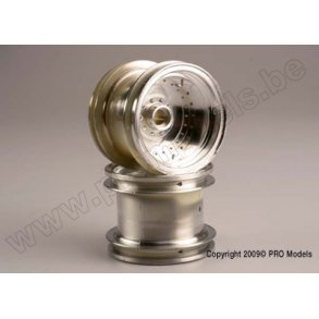 WHEELS, SATIN CHROME (2F) Traxxas