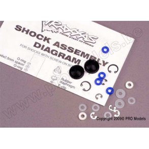 REBUILD KIT, BLACK SHOCK (2) Traxxas