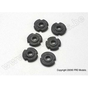 PISTON HEAD SET, BLACK SHOCK Traxxas