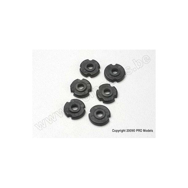 PISTON HEAD SET, BLACK SHOCK Traxxas