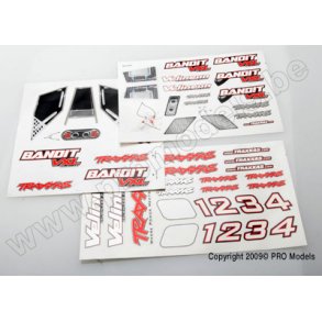 DECAL SHEETS, BANDIT VXL Traxxas