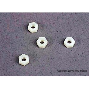 4mm NYLON WHEEL NUTS (4) Traxxas