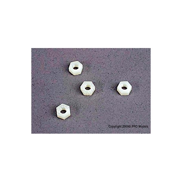 4mm NYLON WHEEL NUTS (4) Traxxas