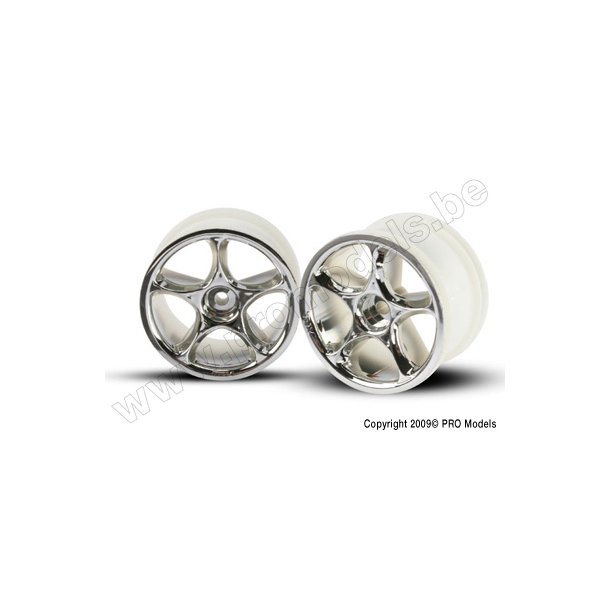 WHEELS, BANDIT 2.2"" (CHROME)( Traxxas