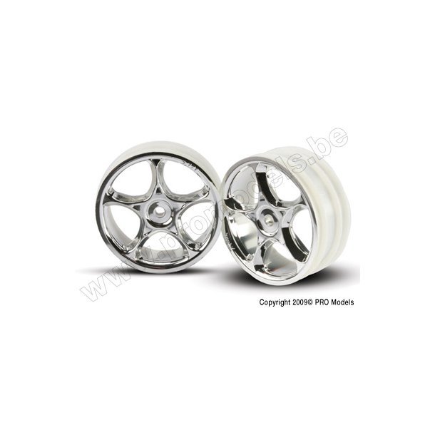 WHEELS, TRACER 2.2"" (CHROME)( Traxxas