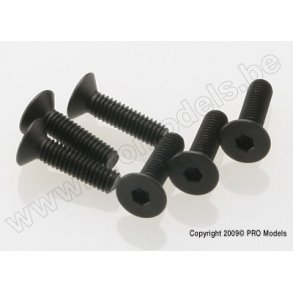 SCREWS, 4X15MM COUNTERSUNK MAC Traxxas