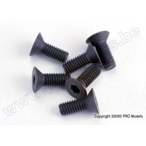 SCREWS, 3x8mm COUNTERSUNK MACH Traxxas