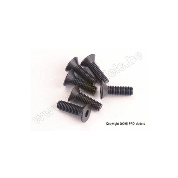 SCREWS, 3x10mm COUNTERSUNK MAC Traxxas